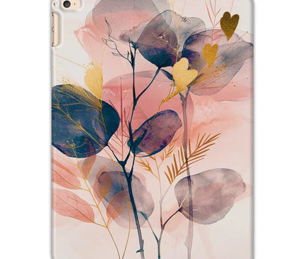 Peachy Blue Golden Flora Escape  Tablet Cases - D'Sare