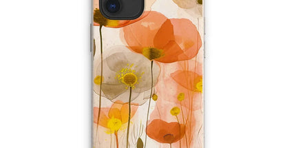 Poppy Echoes Golden Peach Eco Phone Case by Prodigi