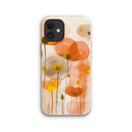 Poppy Echoes Golden Peach Escape 06 Eclectic Art Eco Phone Case - D'Sare