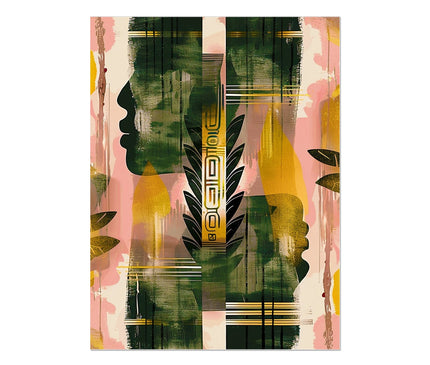 Echos of Duality Golden Pink Reflection Wall Art Poster