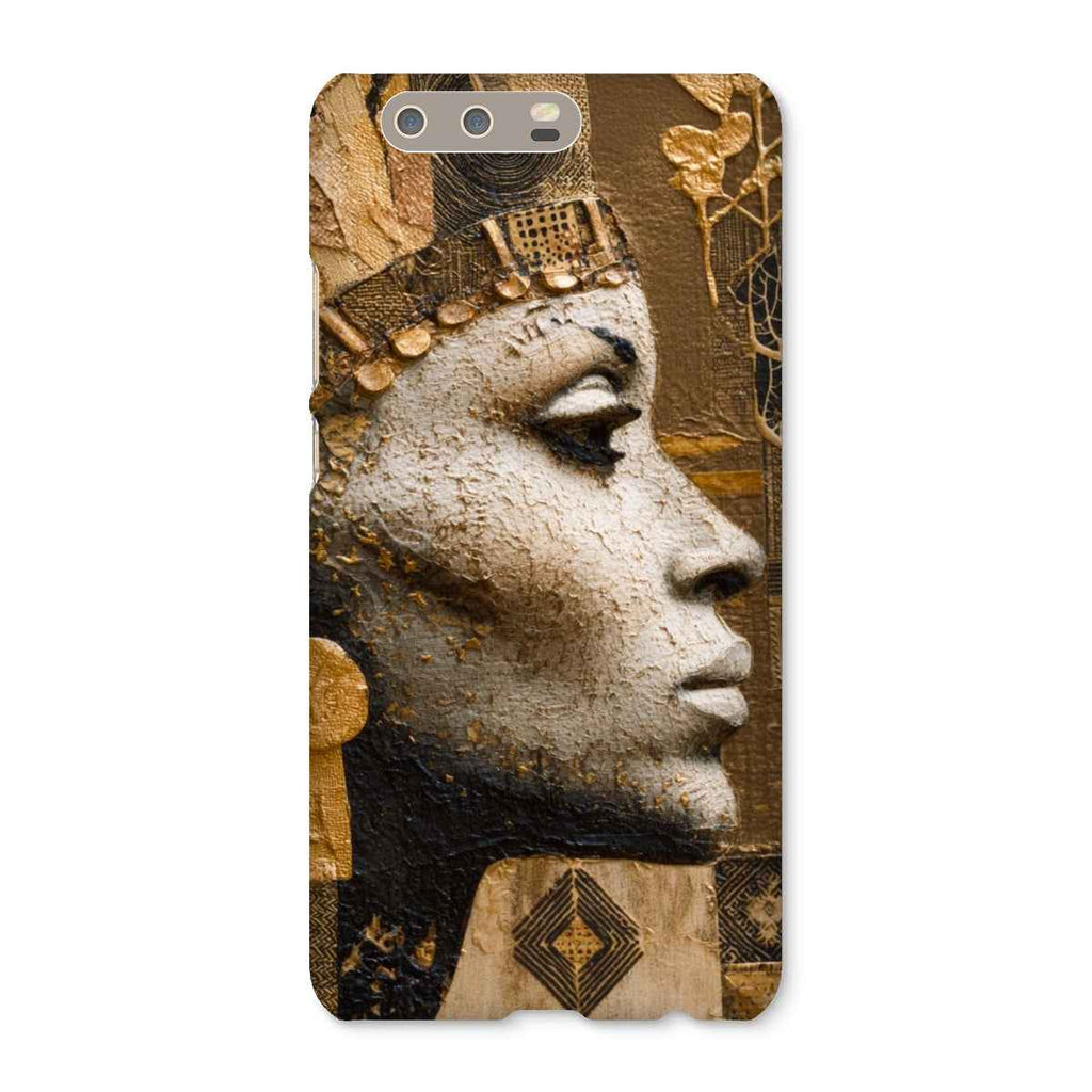 Afrocentric Golden Empress Snap On Phone Case Slim Fit Shatterproof