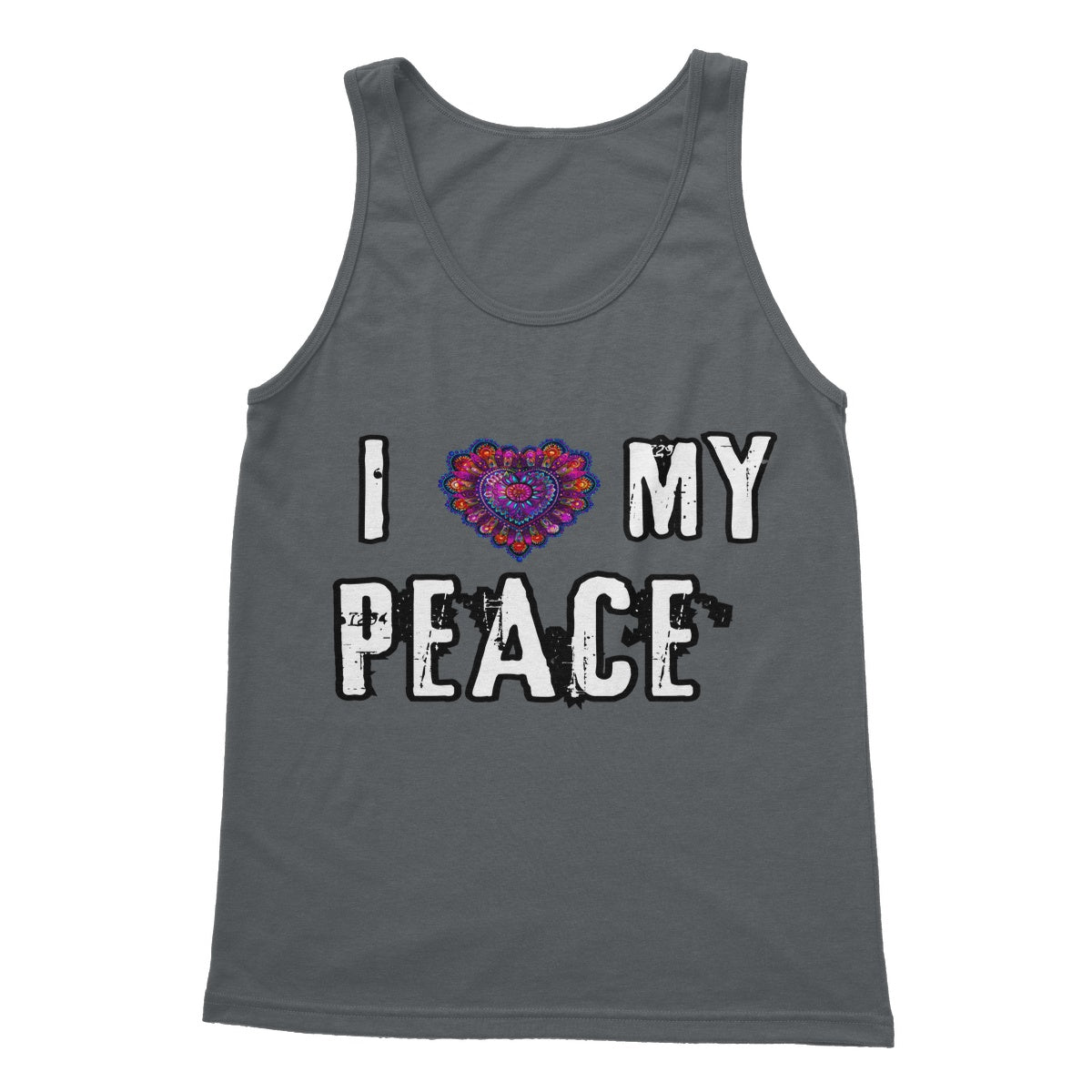 I Love My Peace Softstyle Tank Top