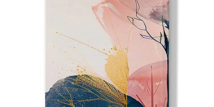 Peachy Blue Golden Flora Escape Hardback Journal by Prodigi