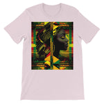 Abstract Red and Green Black Queen Fusion Unisex Short Sleeve T-Shirt