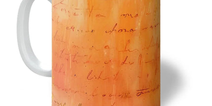 Warm Amber Seranade Mug Eclectic Art by Prodigi