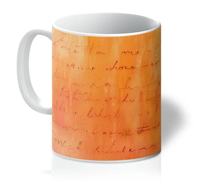 Warm Amber Seranade Mug Eclectic Art - D'Sare