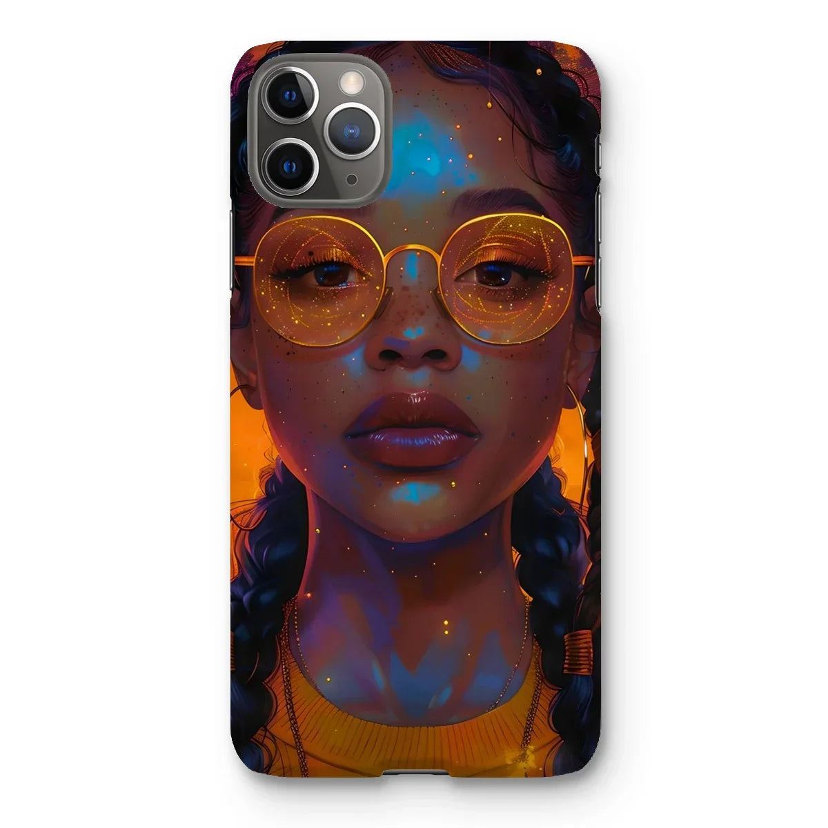 Solar Flare Radiant Soul  Beautiful Black Girl  Snap Phone Case - D'Sare