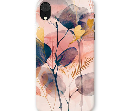 Peachy Blue Golden Flora Escape  Snap Phone Case - D'Sare