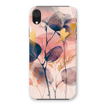 Peachy Blue Golden Flora Escape  Snap Phone Case - D'Sare