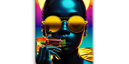 Tropical Sunset Dreams : Neon Vibes Snap Phone Case by Prodigi
