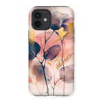 Peachy Blue Golden Flora Escape  Tough Phone Case - D'Sare