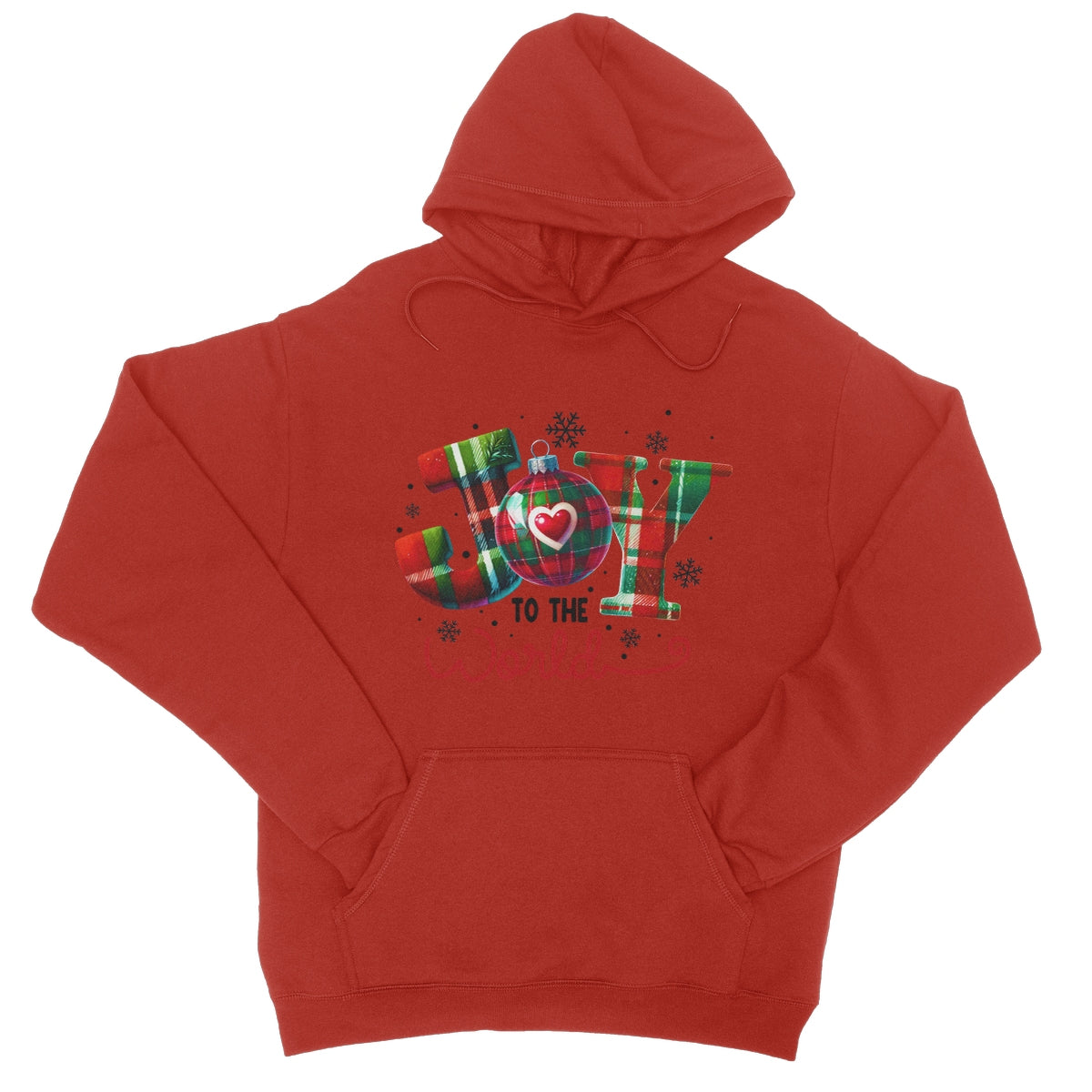 Joy To The World Christmas  College Hoodie