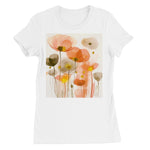 Poppy Echoes Golden Peach Escape  Women's Favourite T-Shirt - D'Sare