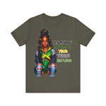 Jamaica Your Vibe Tribe T-Shirt  - Urban Streetwear with Inspirational Quote, Trendy Fashion Statement Sweatshirt, Chic Casual Wear Unisex Jersey Short Sleeve Tee