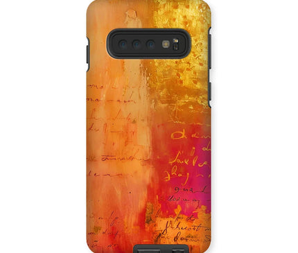 Warm Amber Seranade Tough Phone Case Eclectic Art - D'Sare