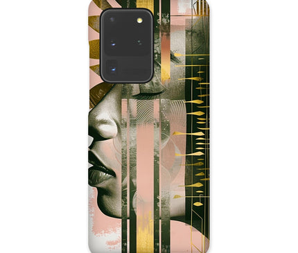 Peach and Gold Abstract Snap Phone Case