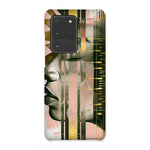 Echoes of Life: Afrocentric Meditation Peach and Gold Abstract Art Eclectic  Snap Phone Case