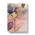 Peachy Blue Golden Flora Escape  Hardback Journal - D'Sare