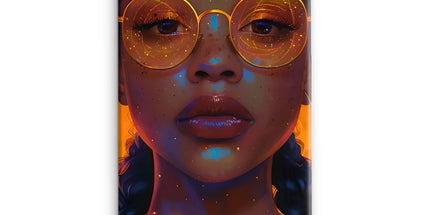 Solar Flare Radiant Soul Beautiful Black Girl Snap Phone Case by Prodigi