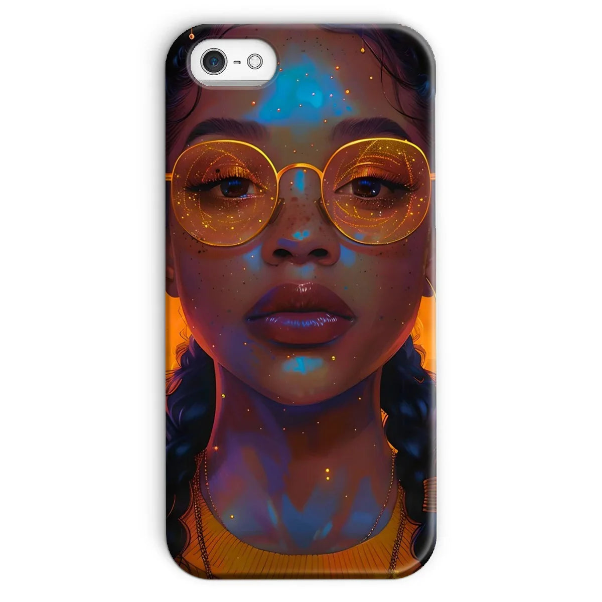 Solar Flare Radiant Soul  Beautiful Black Girl  Snap Phone Case - D'Sare