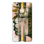 Echoes of Life: Afrocentric Meditation Peach and Gold Abstract Art Eclectic  Snap Phone Case