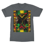 African Print Red Green Yellow Twin Energy  Softstyle T-Shirt - D'Sare