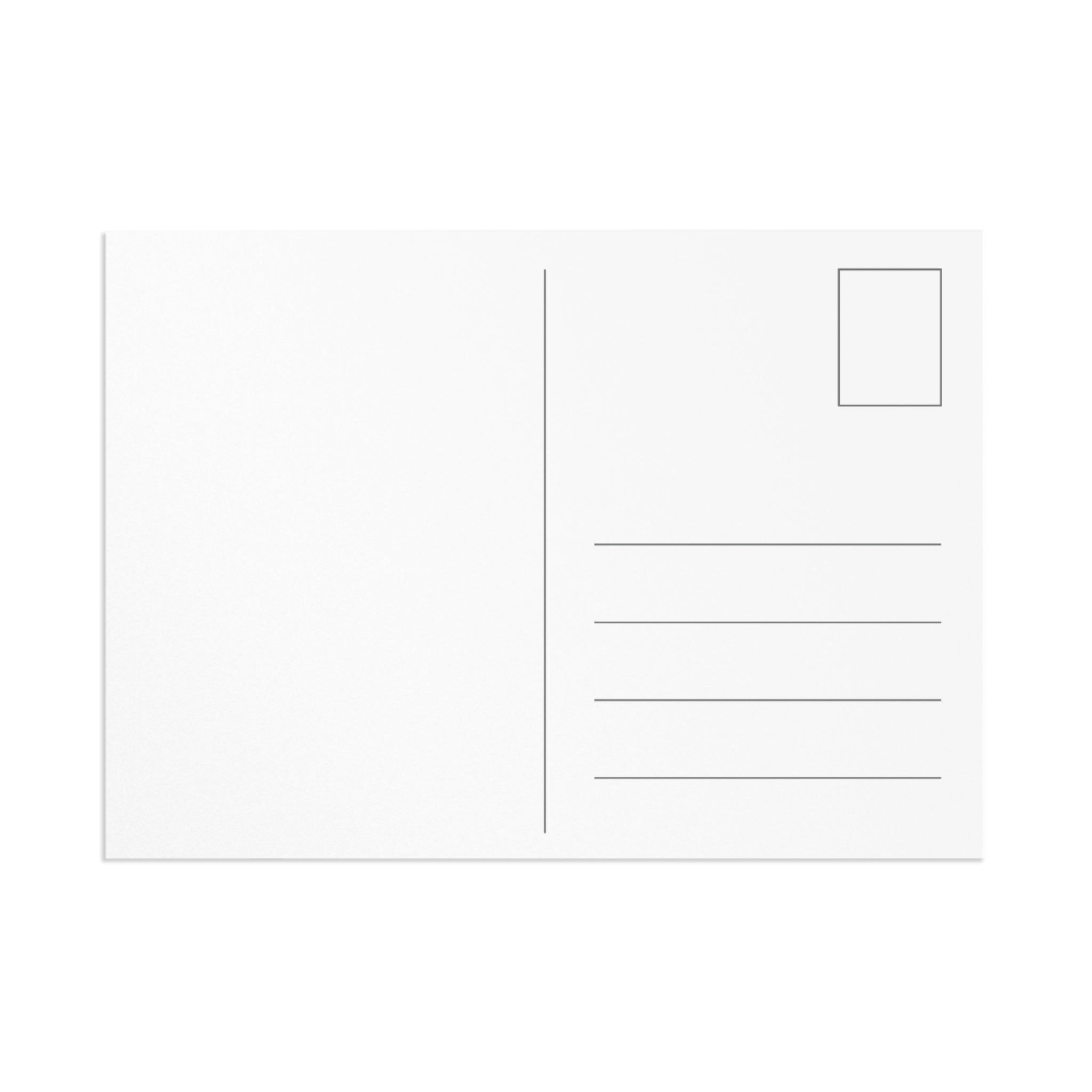 Golden Harmony Silhouette Postcards — Fine Art Classic Postcard Set by Printify