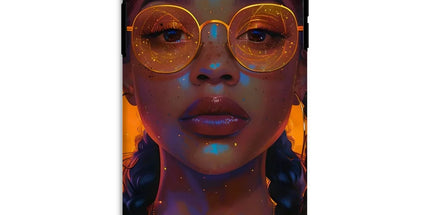 Solar Flare Radiant Soul Beautiful Black Girl Tough Phone Case by Prodigi