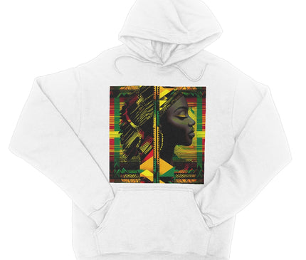 Abstract Red and Green Black Queen Fusion College Hoodie