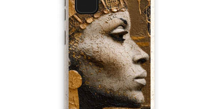 Afrocentric Golden Empress Eco Phone Case by Prodigi