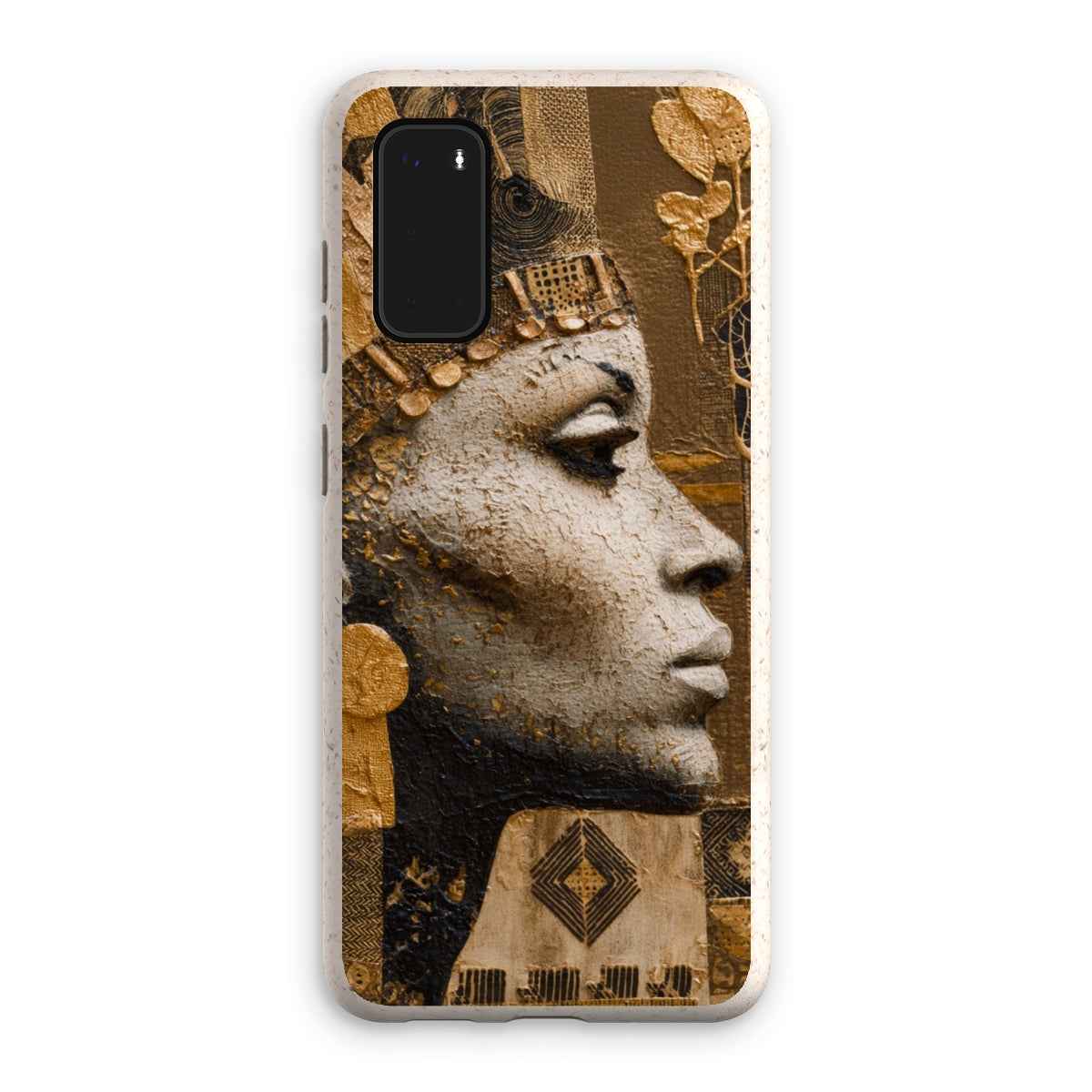 Afrocentric Golden Empress Eco Phone Case Bioplastic Bamboo Fibre 5ft Drop