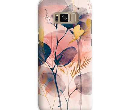 Peachy Blue Golden Flora Escape  Snap Phone Case - D'Sare
