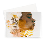 Golden Harmony Silhouette 06 Greeting Card - D'Sare