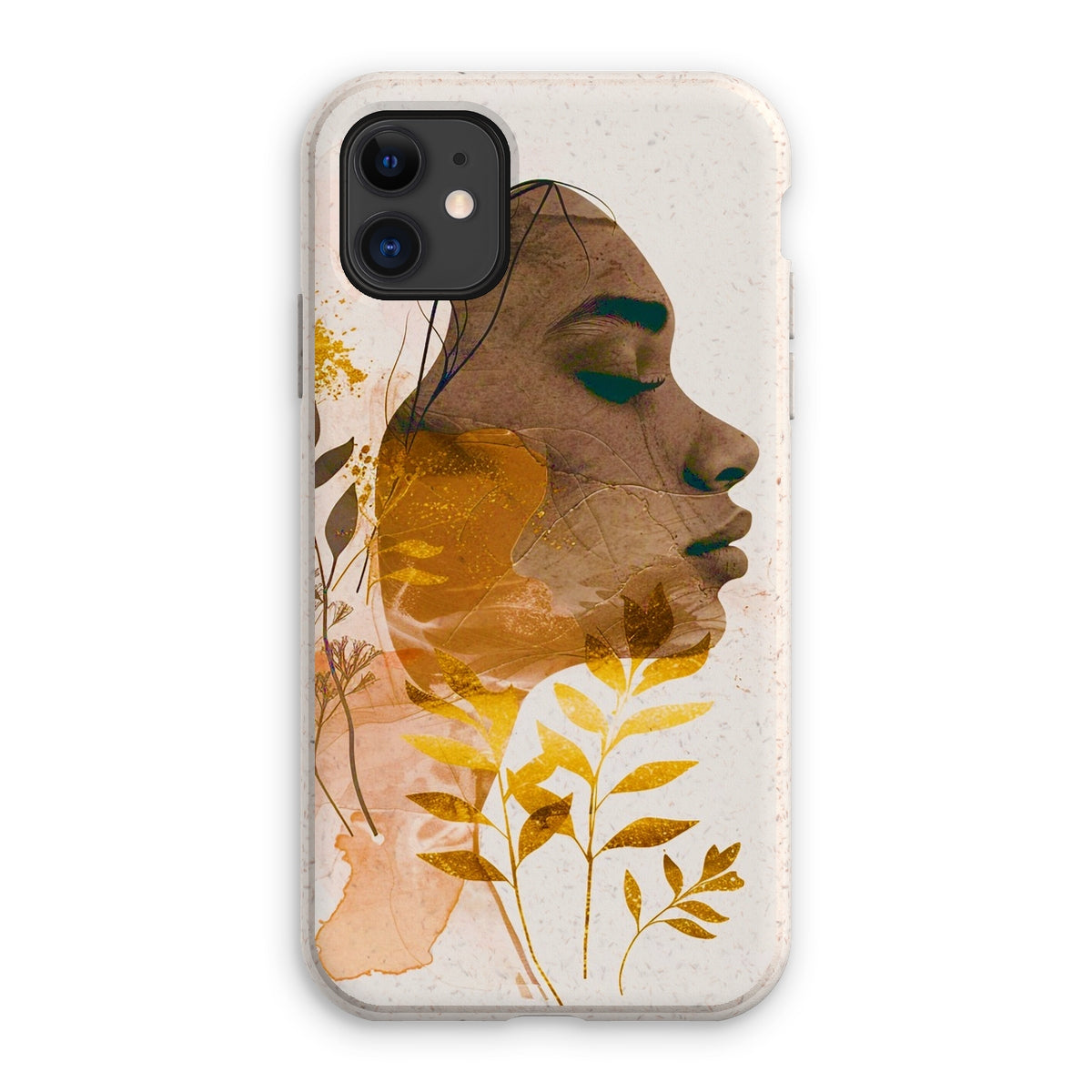 Golden Harmony Silhouette 06 Eco Phone Case - D'Sare