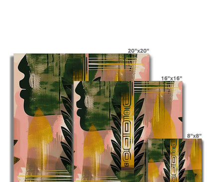 Echos of Duality Golden Pink Reflection Eco Canvas