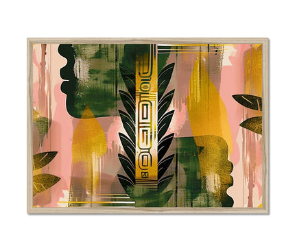 Echos of Duality Golden Pink Reflection Framed Print