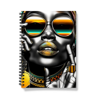 Vibrant Flow Girl Notebook
