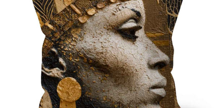 Afrocentric Golden Empress Cushion by Prodigi