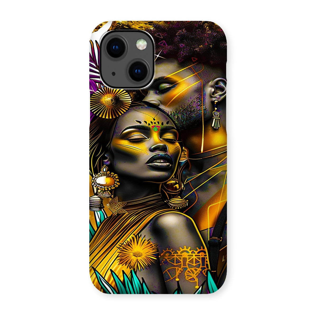 Golden Embrace Majestic Love Waterfall Snap Phone Case - D'Sare