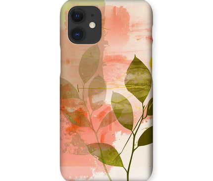 Peach Golden Leafy Escape  Snap Phone Case - D'Sare