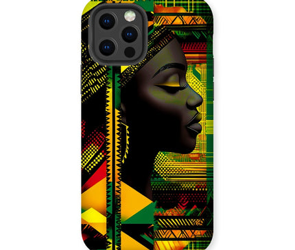 Red and Green Black Queen Fusion Tough Phone Case