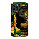 Abstract Red and Green Black Queen Fusion Tough Phone Case