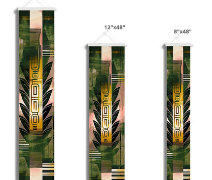 Echos of Duality Golden Pink Reflection Wall Height Chart