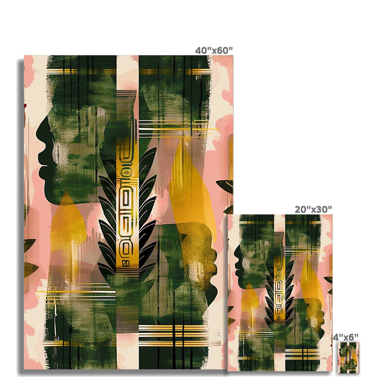 Echos of Duality Golden Pink Reflection Hahnemühle Photo Rag Print