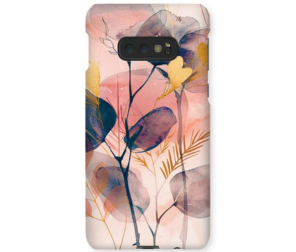 Peachy Blue Golden Flora Escape  Snap Phone Case - D'Sare