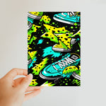 Electric Kicks Art: Urban Pop Art  Explosion, Graffiti  Classic Postcard - D'Sare