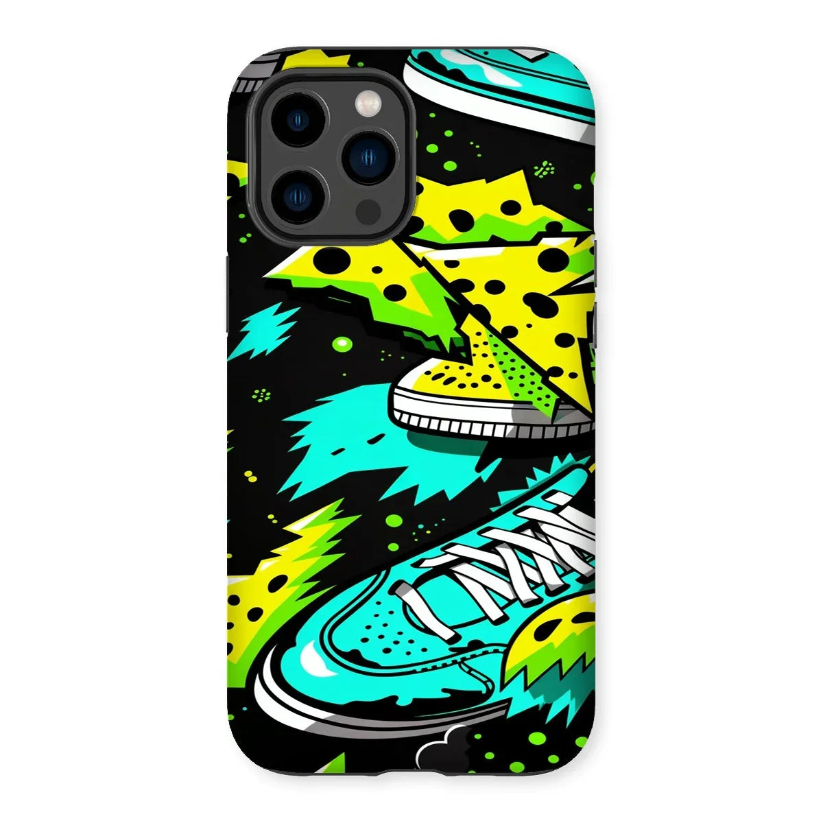Electric Kicks Art: Urban Pop Art Sneaker Explosion, Graffiti  Tough Phone Case - D'Sare