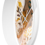 Golden Harmony Silhouette Art Print Wall Clock - D'Sare