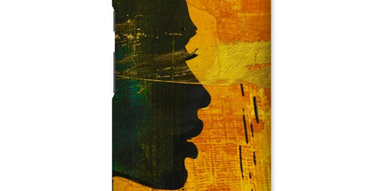 Golden Afrocentric Silhouette Snap Phone Case by Prodigi
