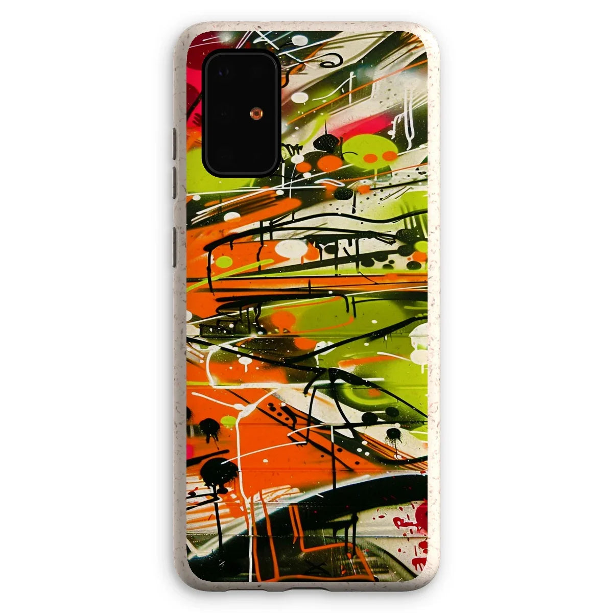 Neon Splatter Symphony: Urban Graffiti Art Eco Phone Case - D'Sare